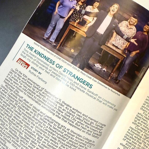 Come From Away Encore Program Aronoff Center Cincinnati Mar 2025 Broadway Tour - Picture 10 of 12